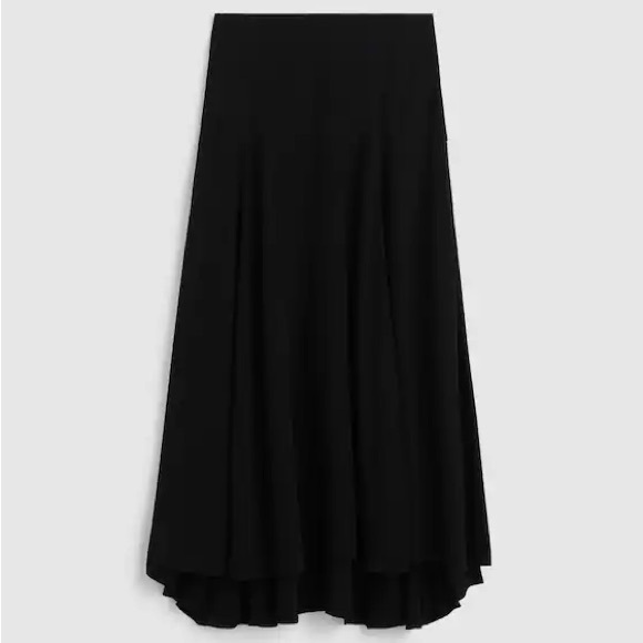 Madewell Circle Midi Skirt in Crêpe de Chine - Picture 2 of 11